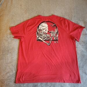 Red Underarmour Men's Tee